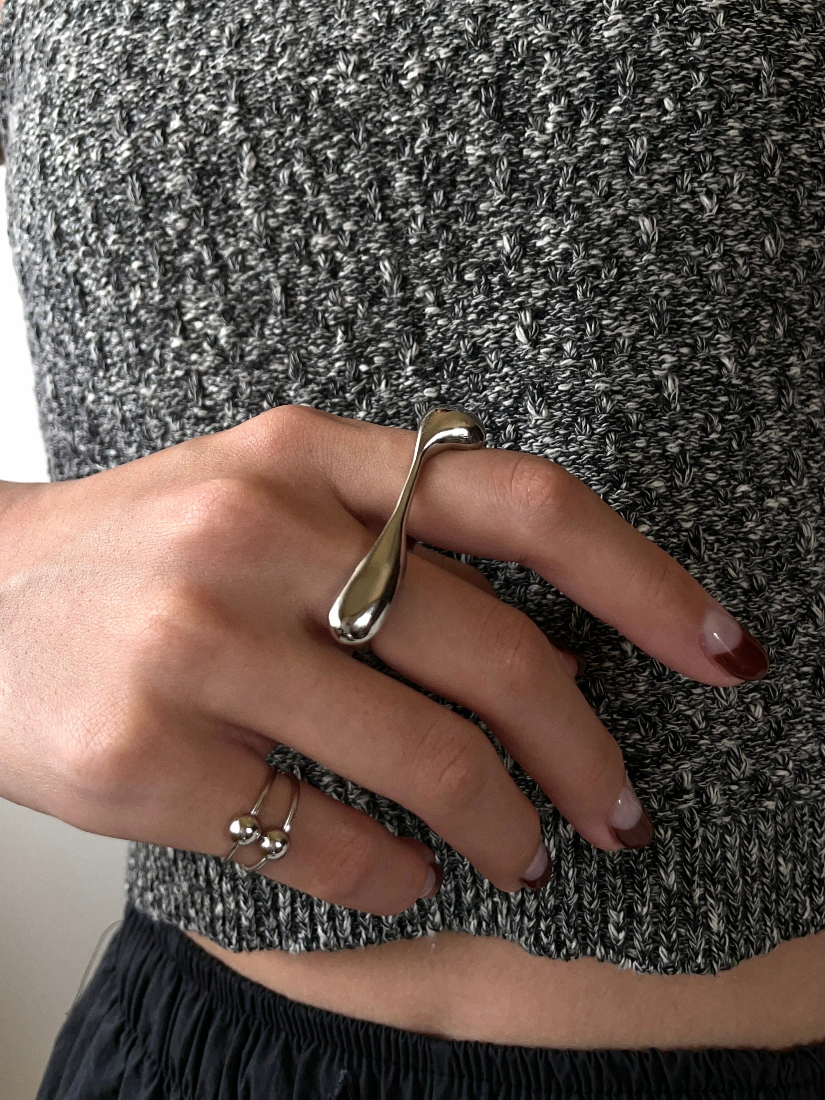 [Chouette Me.] Two finger ring | NO.88