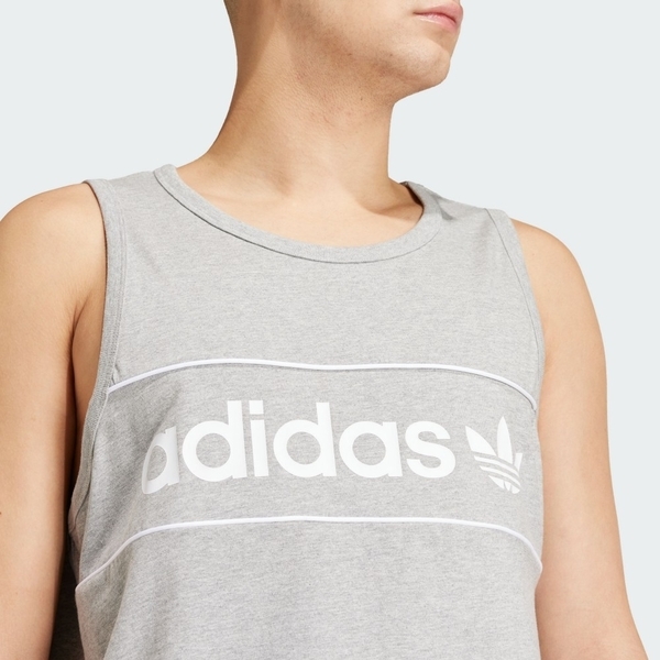 ADIDAS 背心 NY TANK 灰色 休閒背心 男 IR9342