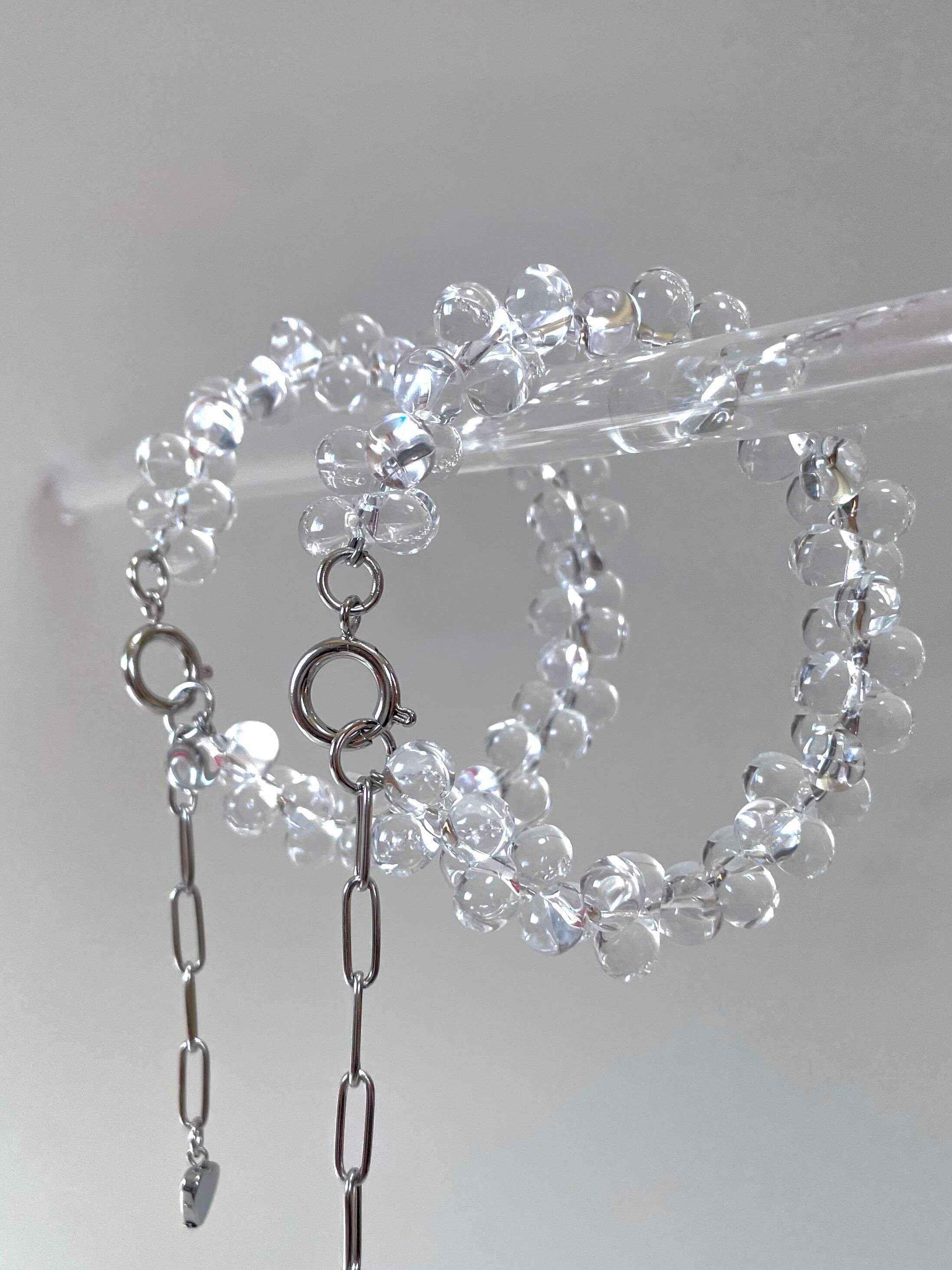 [Chouette Me.] clear drop bracelet | NO.165