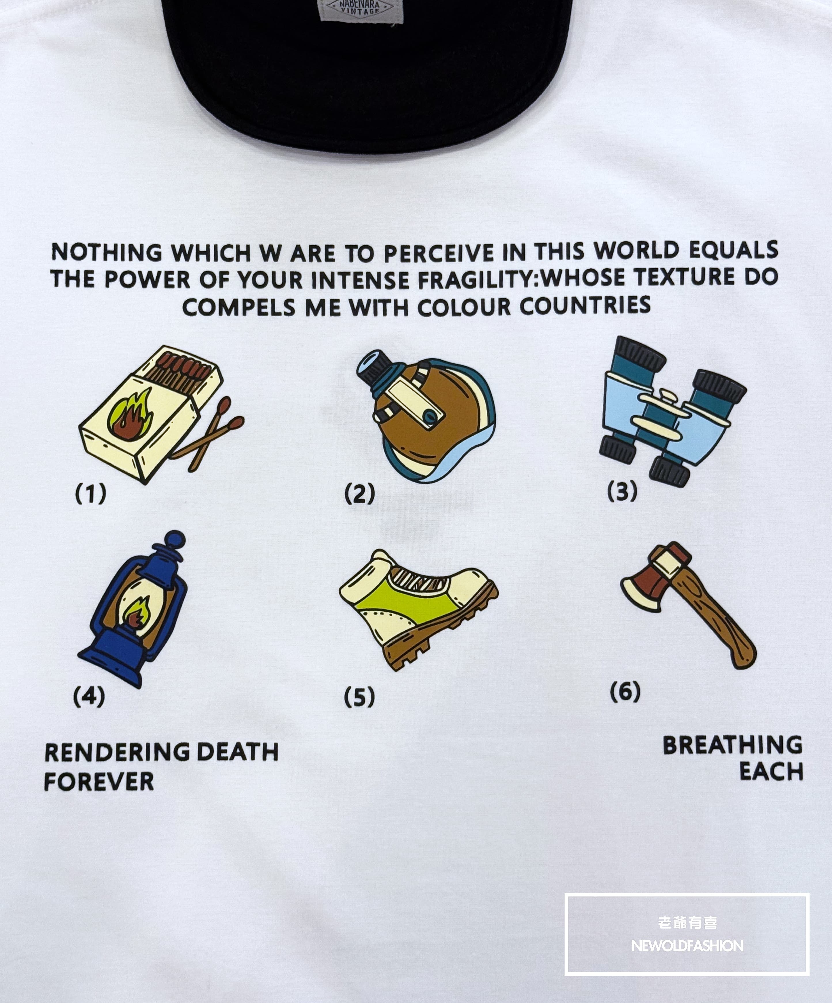 『新品上市』重磅each火柴盒短T(NOF2503N5018)-白