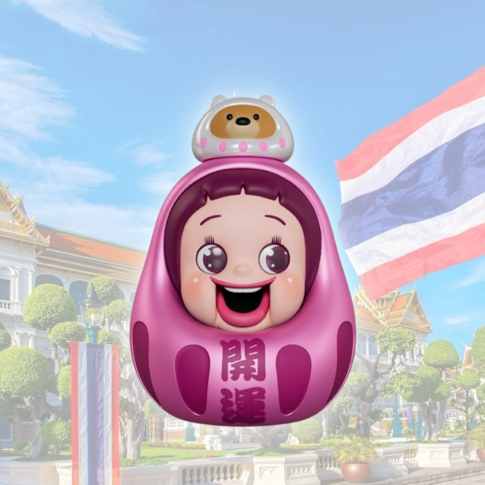 THAILAND Daruma SHO-CHAN Figure (Pearl Pink Version)