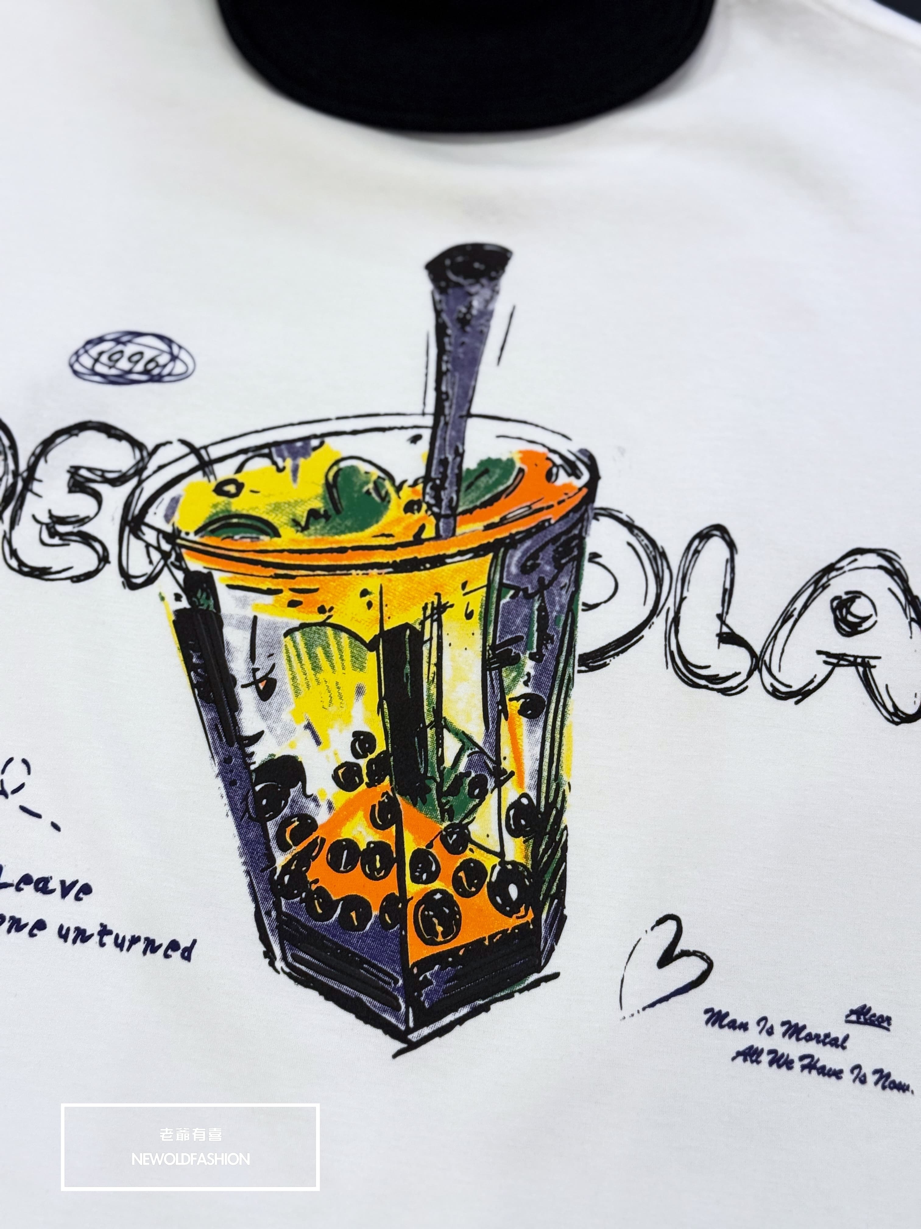 『新品上市』重磅D彩色珍奶短T(NOF2503N5016)-白