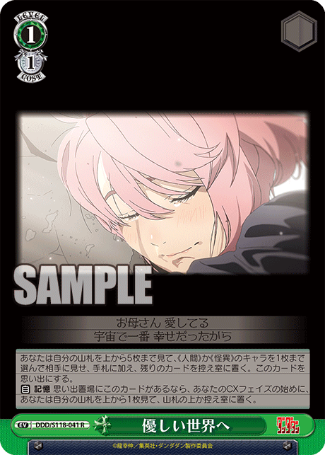 【DDD/S118-041 R】優しい世界へ