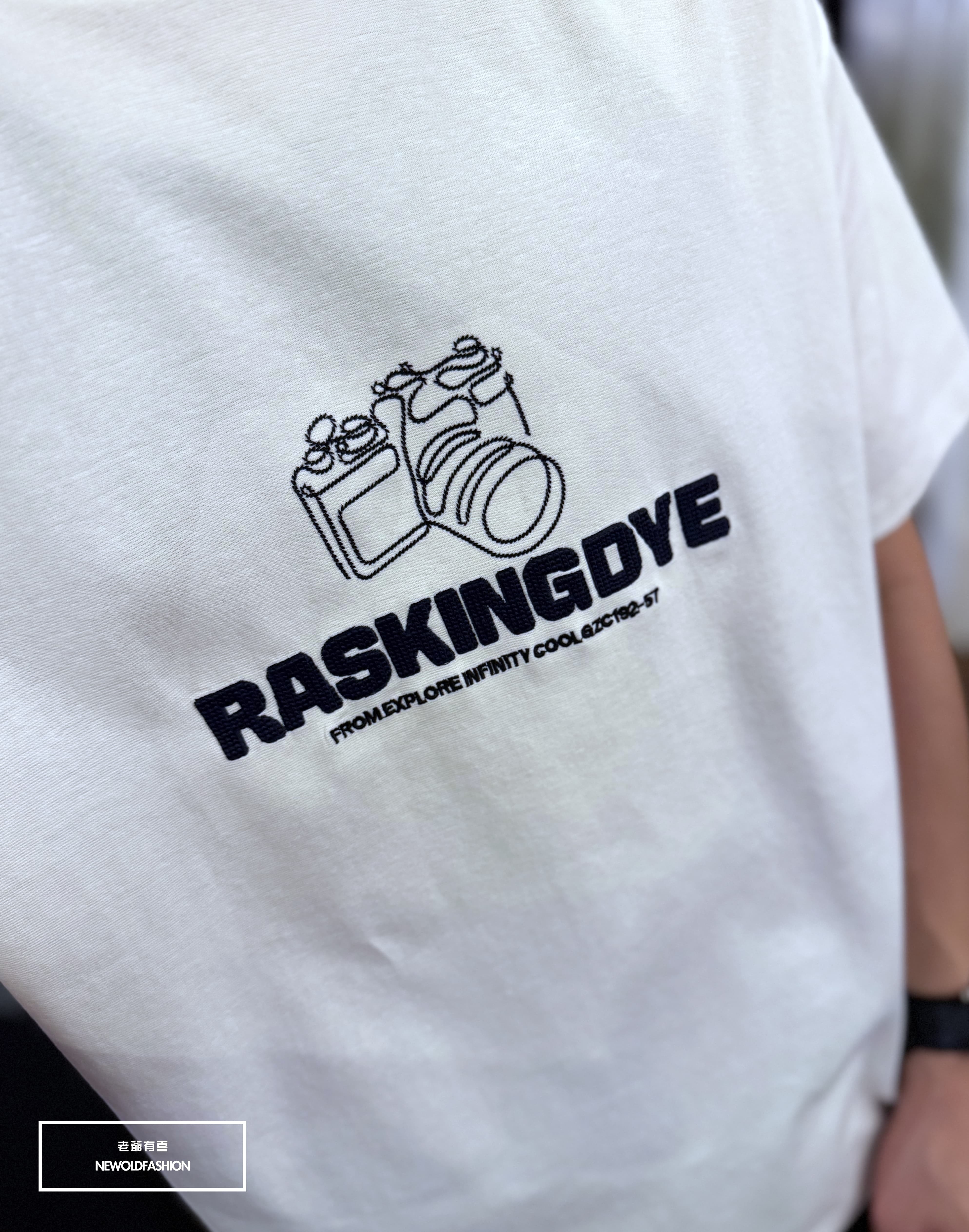 『新品上市』重磅Raskingdye相機短T(NOF2503N5015)-白