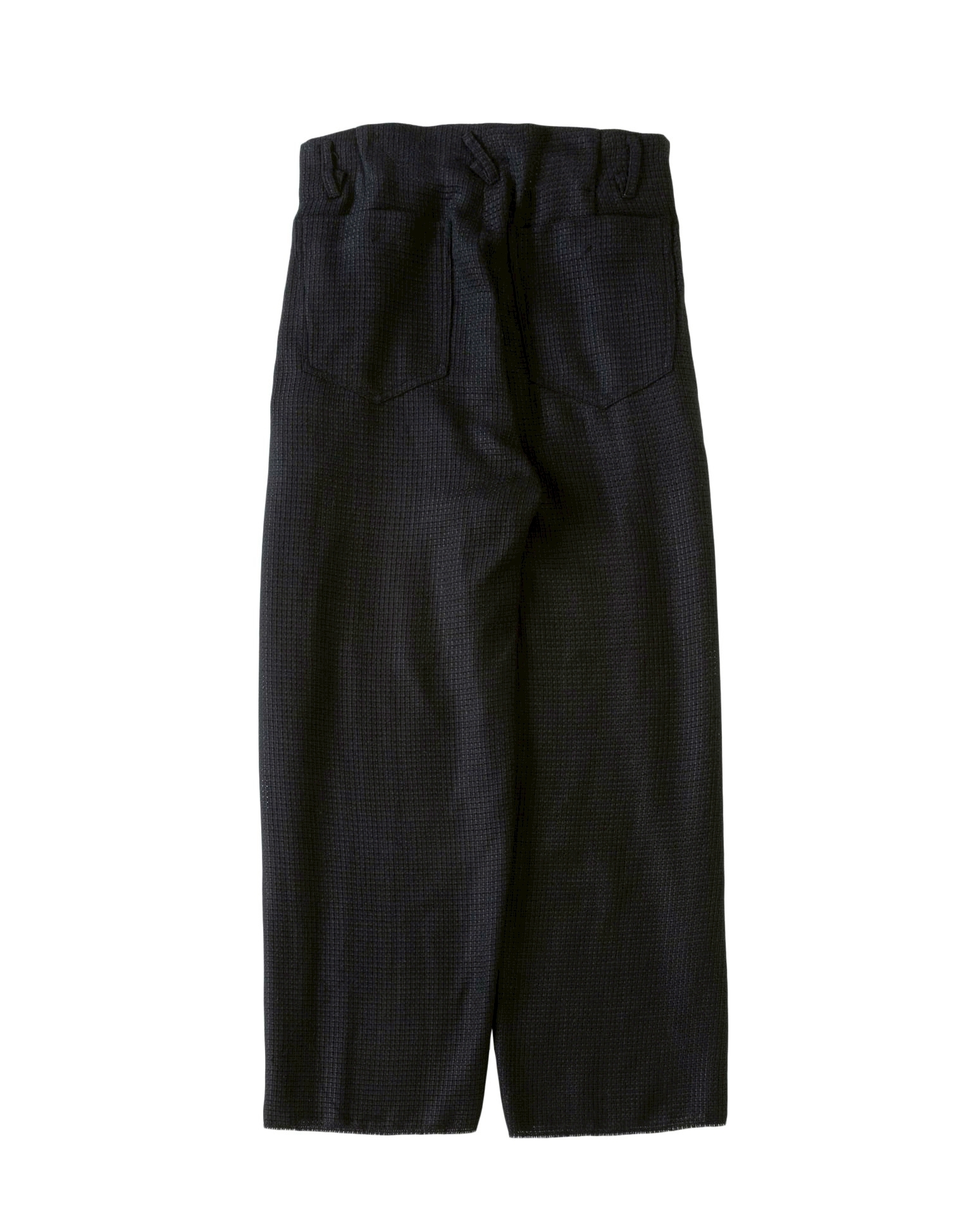 saby - RAP PANTS type tuck baggy -rayon linen mesh fab