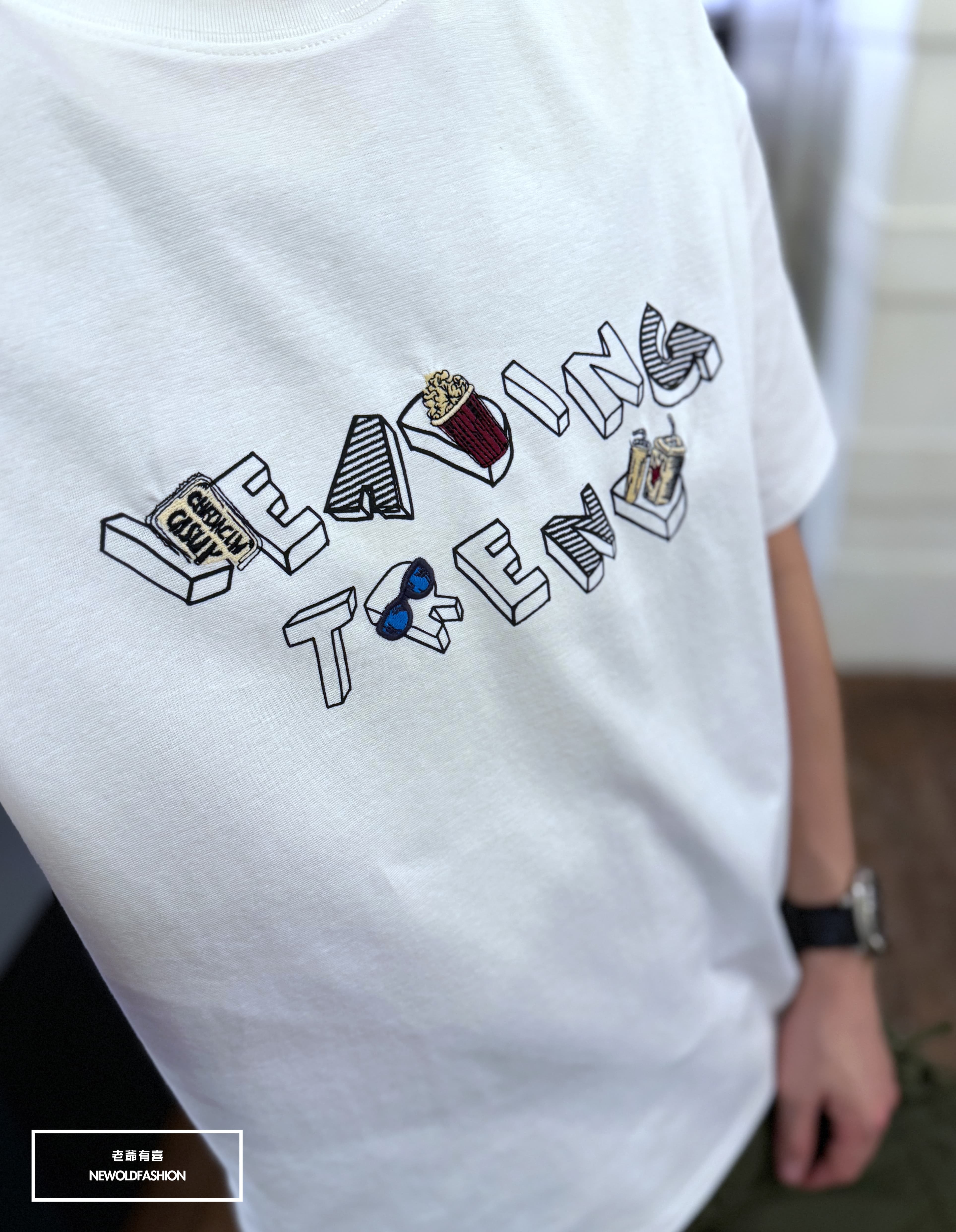 『新品上市』重磅斜紋墨鏡R短T(NOF2503N5053)-白