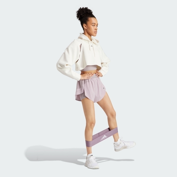 ADIDAS 短褲 D4T HIIT 2IN1SH 粉色 訓練 內搭 運動短褲 女 IU1140