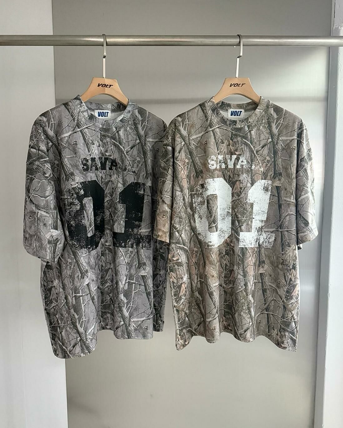 樹紋數字短袖Tee VOLT-087T