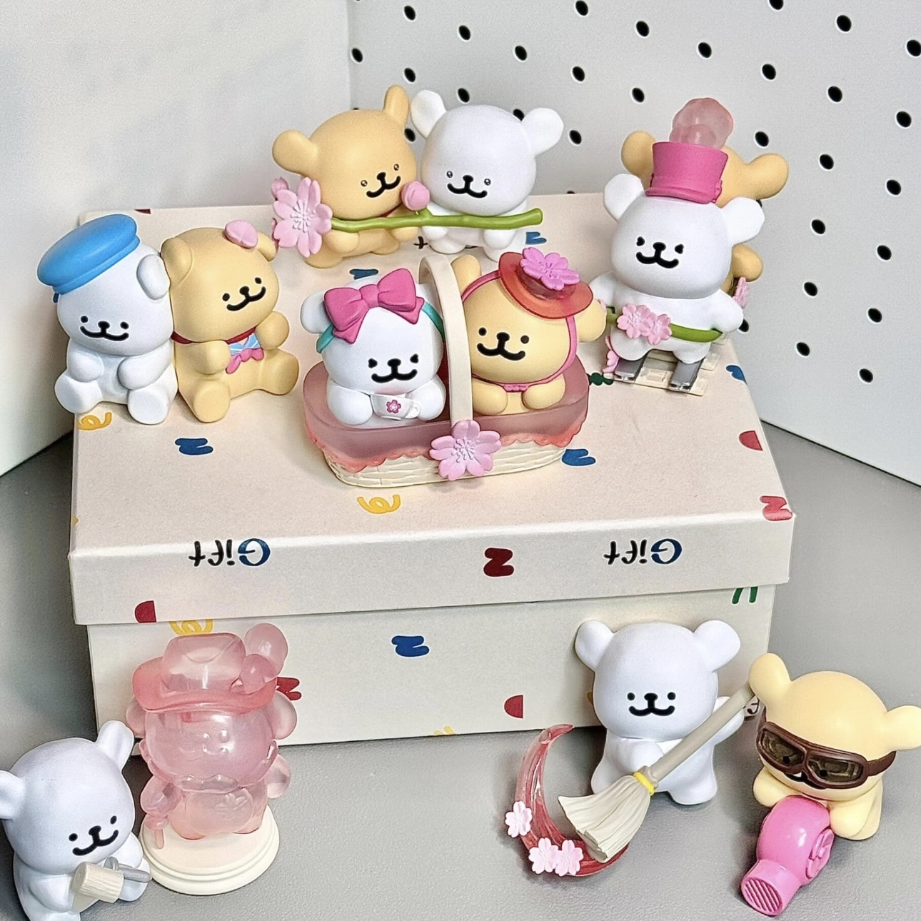 TOPTOY 線條小狗 浪漫櫻花系列 盲盒 "單小盒入" 6+1款 可愛公仔 裝飾 代購/預購