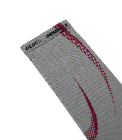 NOZZLE QUIZ Tactel Airy 輕量中高筒休閒襪 (盈紅)