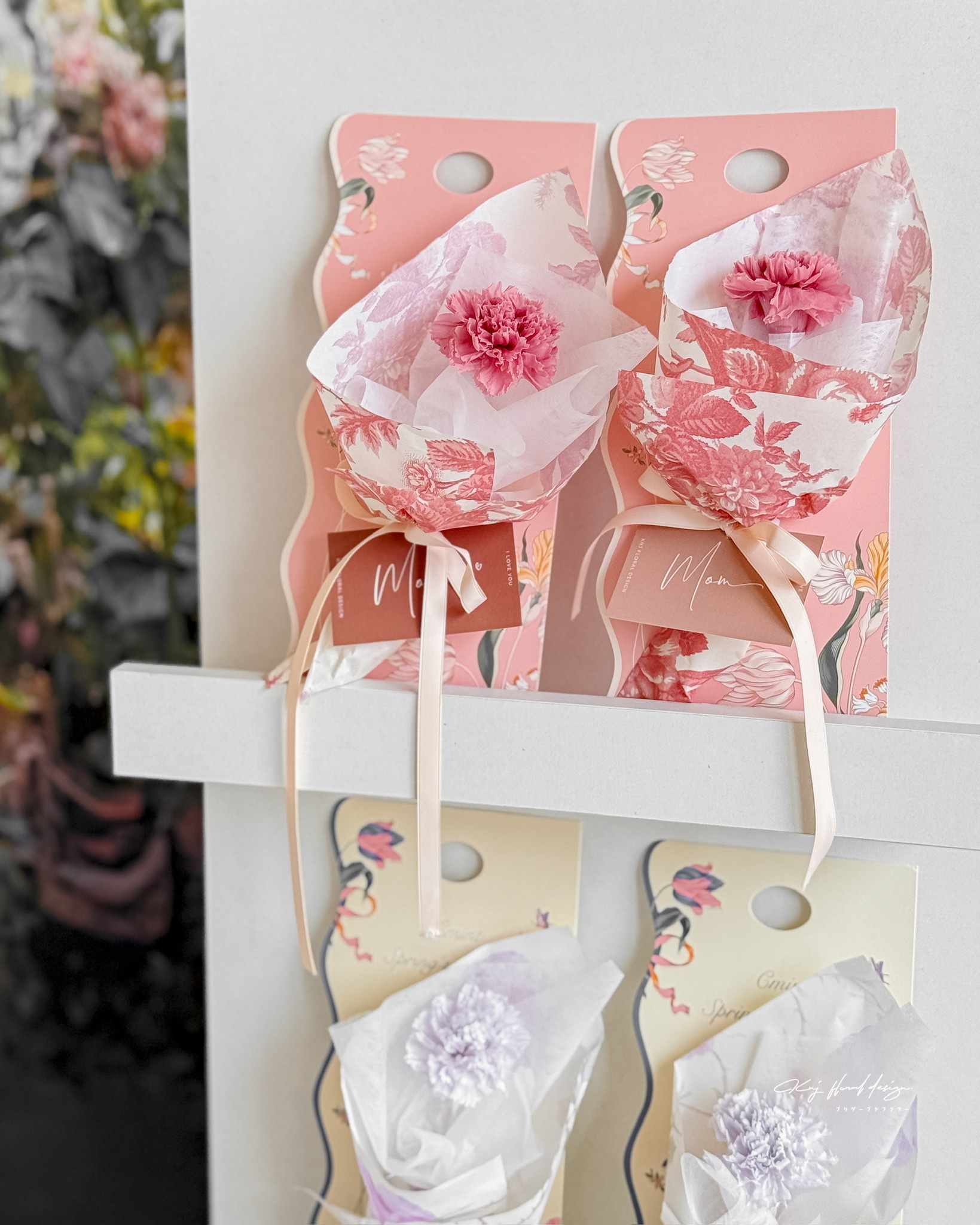 MOTHER'S DAY 手提康乃馨花束