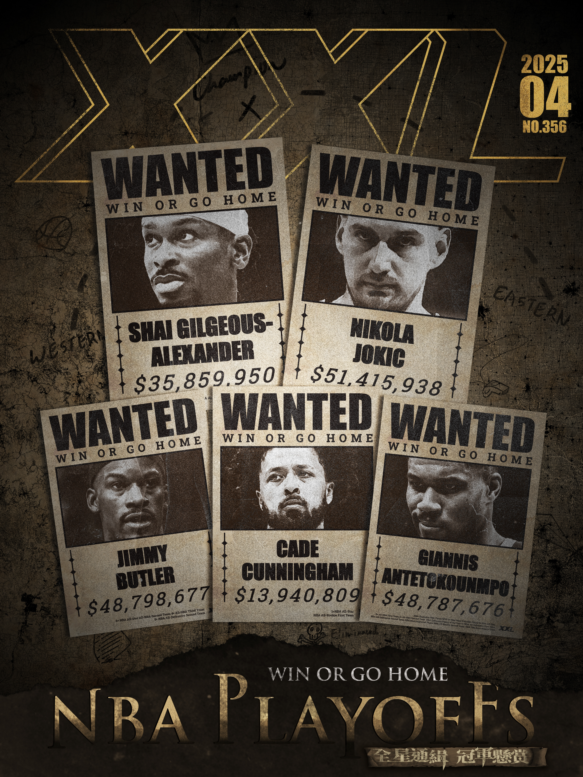 XXL 2025 4月號 2025 NBA 季後賽「全星通緝」觀戰錄