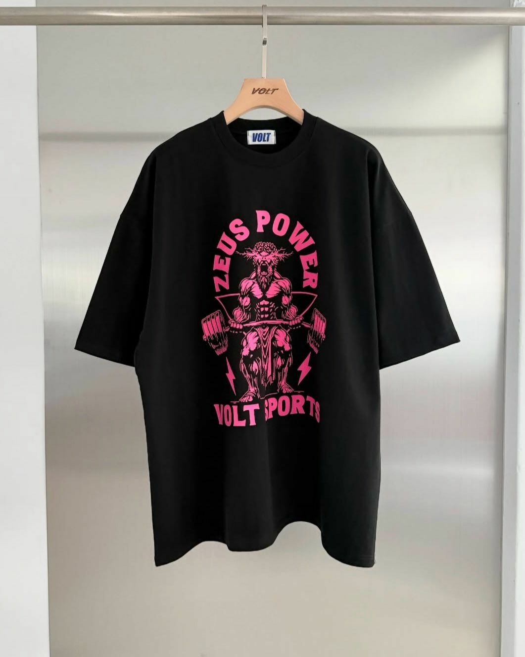 英文字圖案短袖Tee VOLT-090T