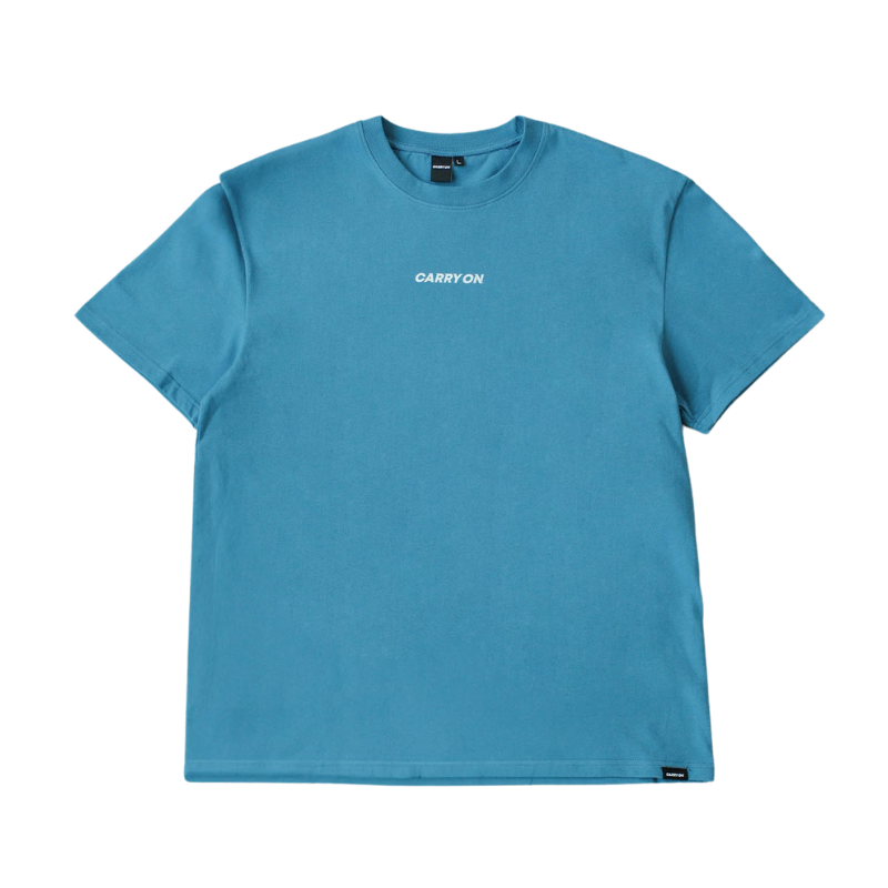 CARRYON 25SS Street Logo Tee 350g  純棉短T 台灣製 藍色