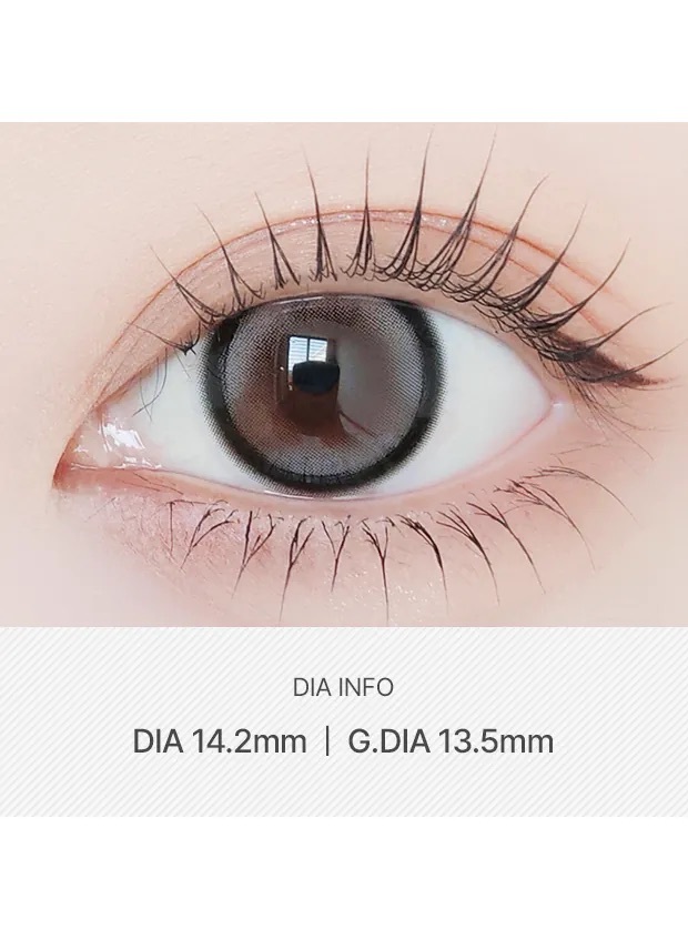 [月拋]LensVery Silhouette 1 Month Melting Gray 芝麻奶蓋｜彩妝隱形眼鏡｜每盒2片