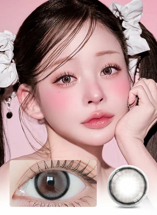 [月拋]LensVery Silhouette 1 Month Melting Gray 芝麻奶蓋｜彩妝隱形眼鏡｜每盒2片