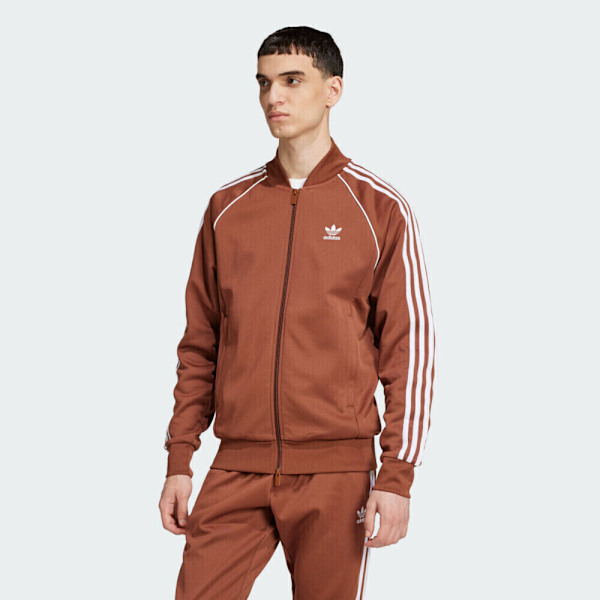 ADIDAS 外套 SST TT 咖啡色 三葉草 經典 復古外套 男 IY9855