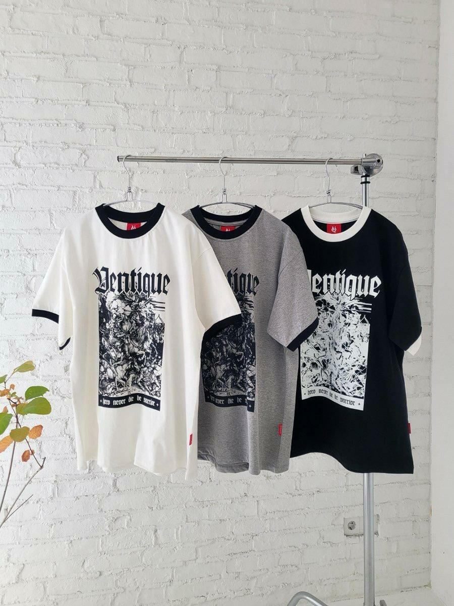 英文字圖案短袖Tee VENTIQUE-040T