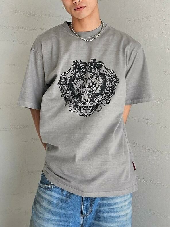 英文字圖案短袖Tee VENTIQUE-043T