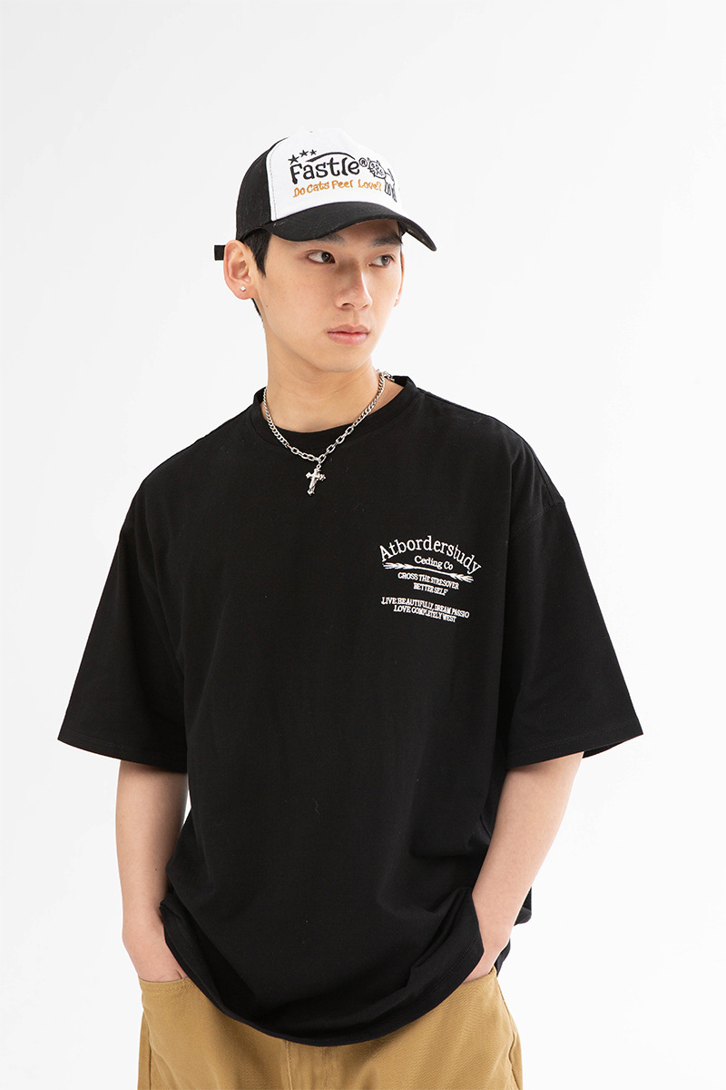 4M12 美式雙面字母印花棉TEE 兩色