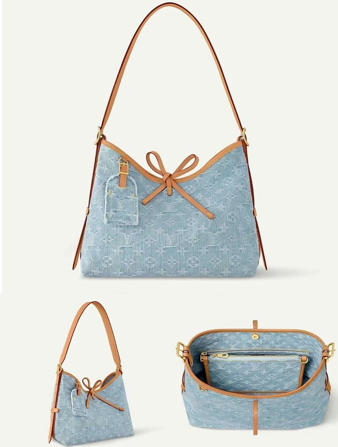 新款L. V . 丹寧牛仔CarryAll 手袋