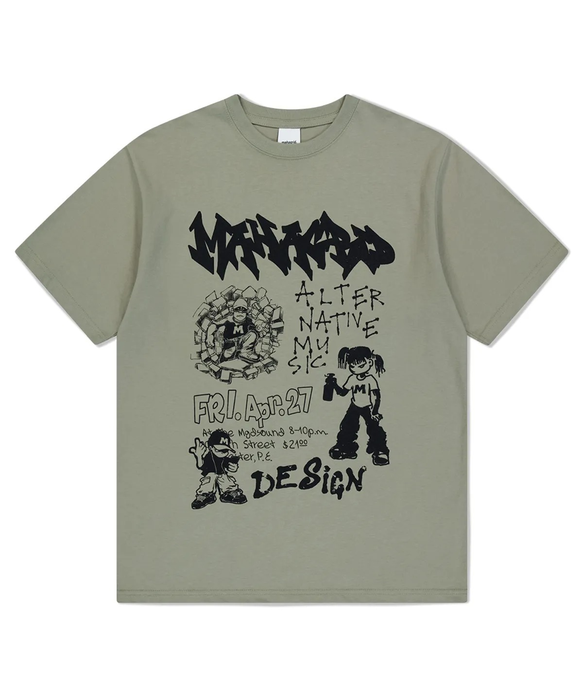 MAHAGRID STREET CREW TEE