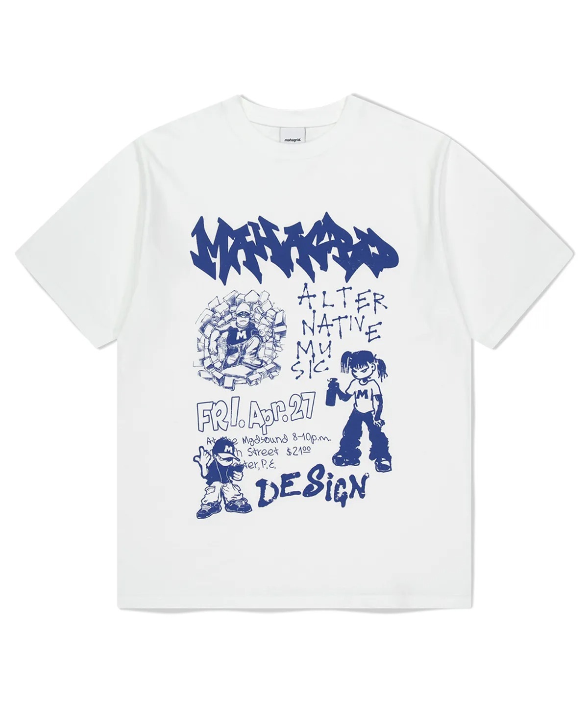 MAHAGRID STREET CREW TEE