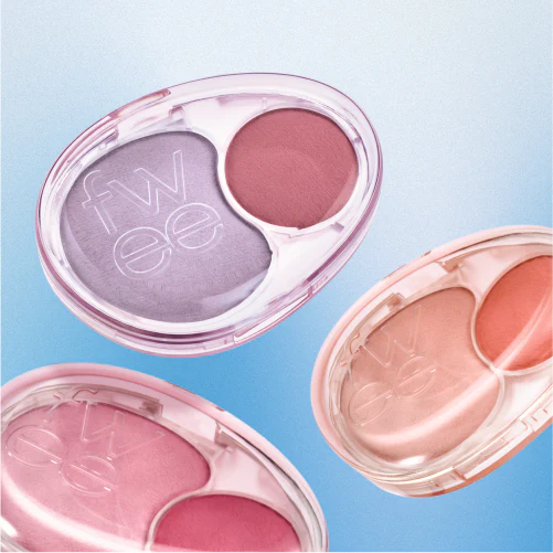 Fwee 柔和持久霧面閃亮雙色胭脂【12款色號】
