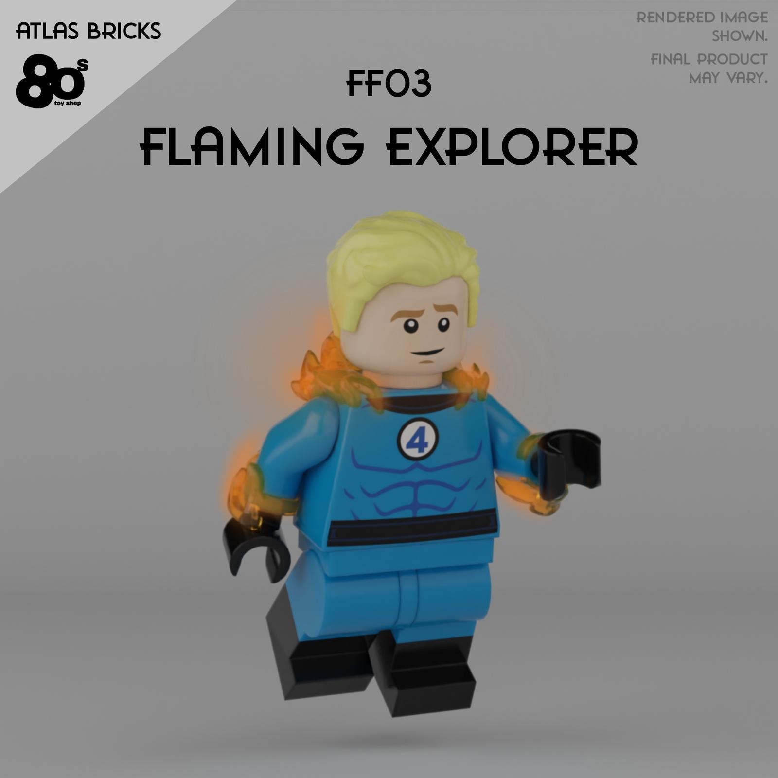 【預訂】【80s Toyshop x Atlas Bricks】火焰探險家