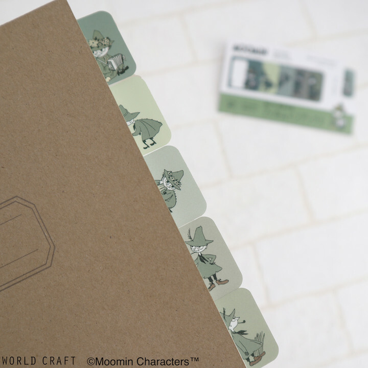 阿金_MOOMIN PET索引貼紙 25枚｜日本WORLD CRAFT