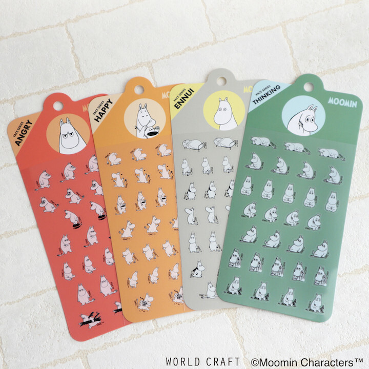 嚕嚕咪 喜怒哀樂 心情 PET透明貼紙｜日本MOOMIN