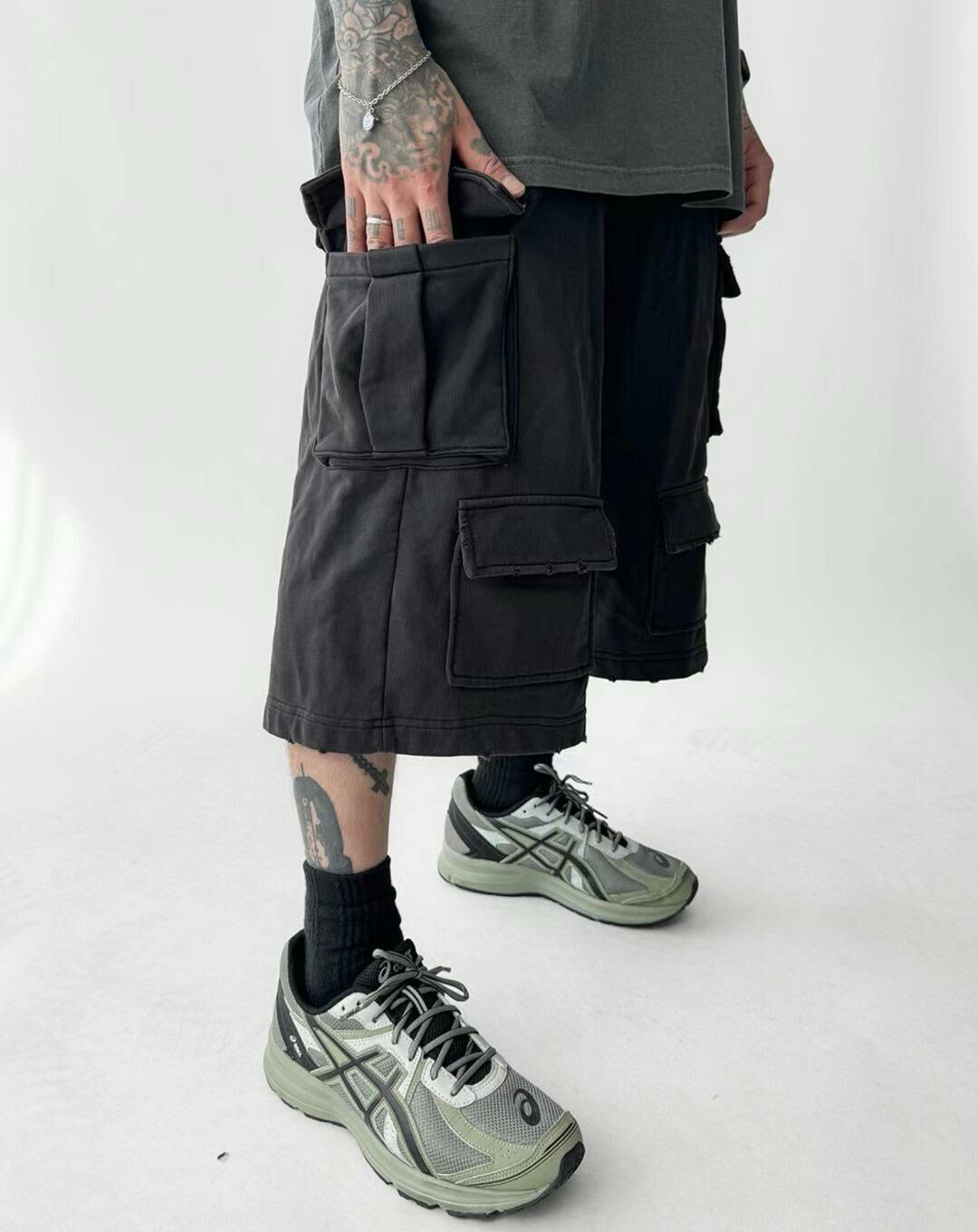 淨色工裝短褲 P3058