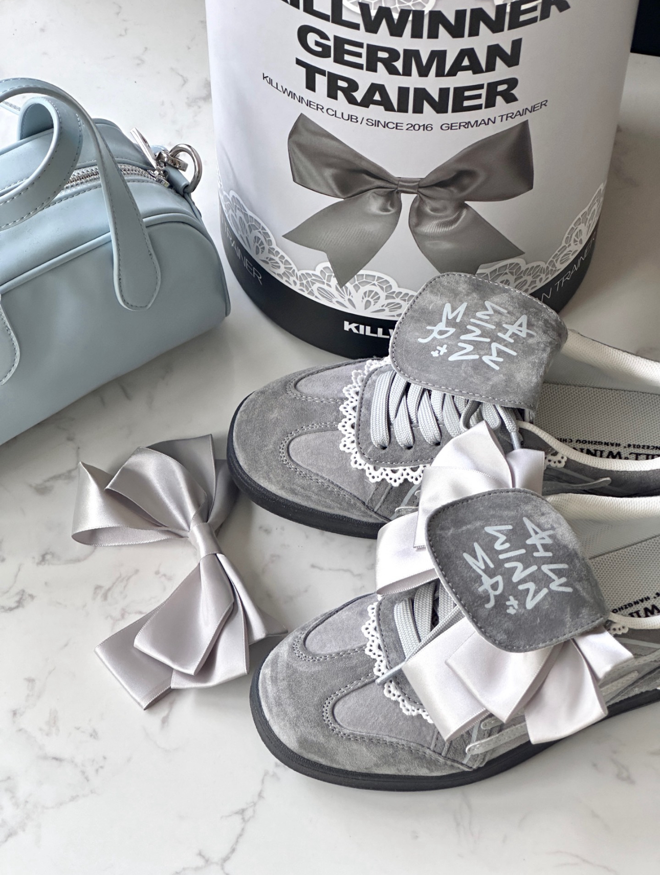 預訂|Killwinner 德訓鞋 蕾絲灰 (張員瑛同款)