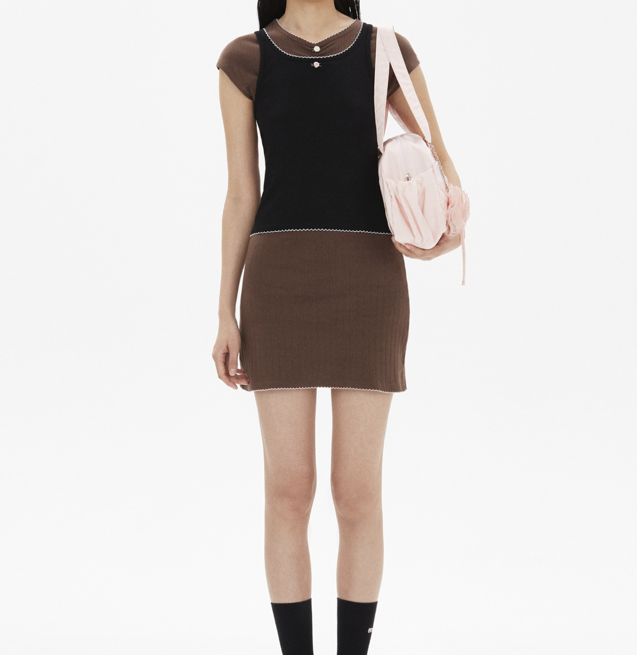 韓國EMIS NYLON SHIRRING POCKET DUFFLE BAG