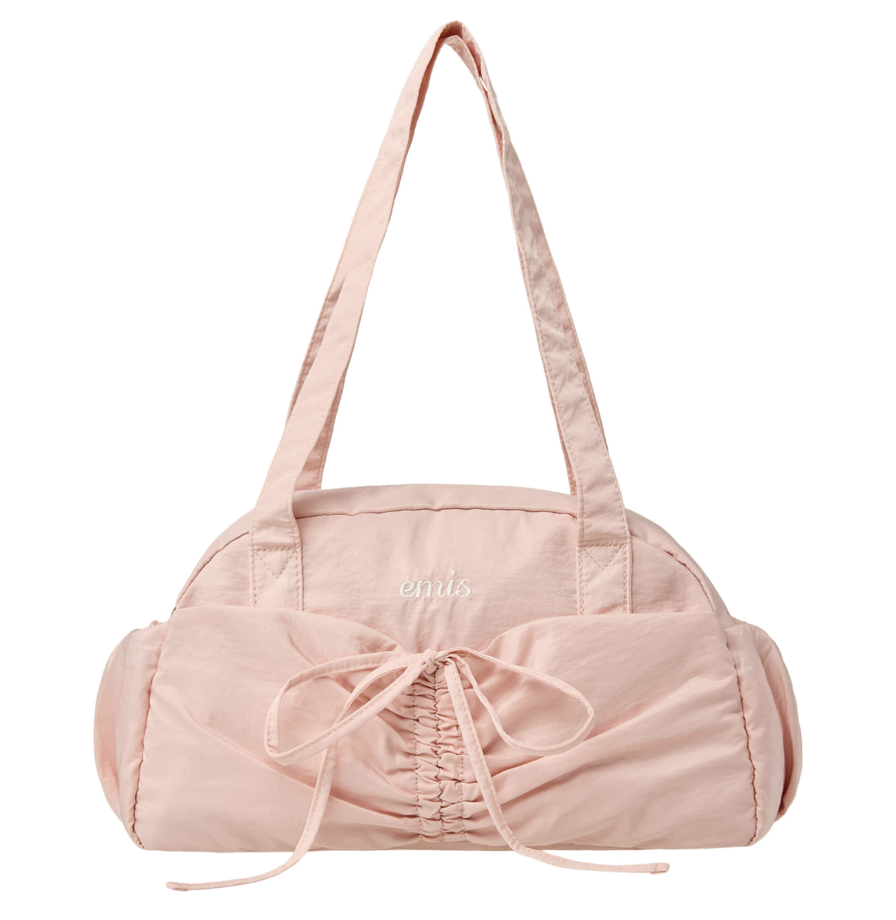 ★emis☆NYLON SHIRRING POCKET DUFFLE BAG EMIS NYLON SHIRRING POCKET DUFFLE BAG