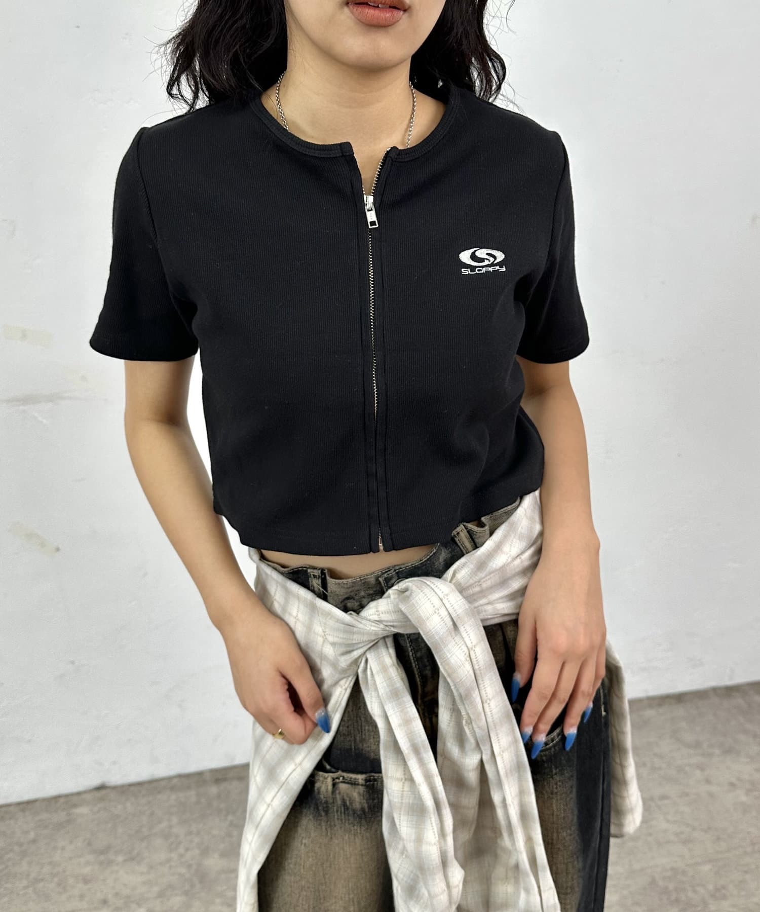 SLOPPY / Future Logo Zip Short Sleeve