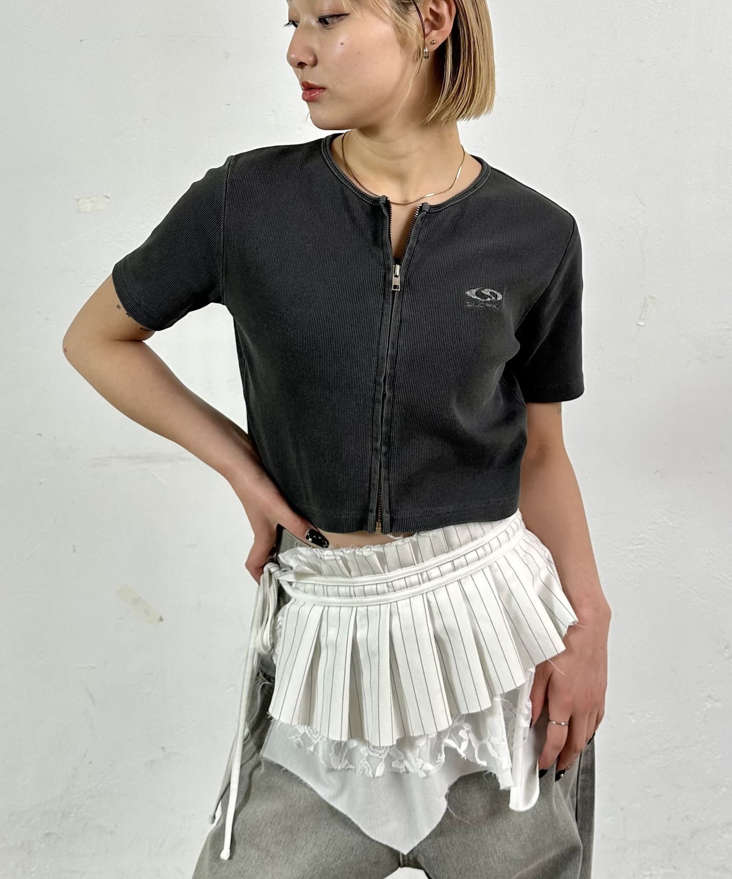 SLOPPY / Future Logo Zip Short Sleeve