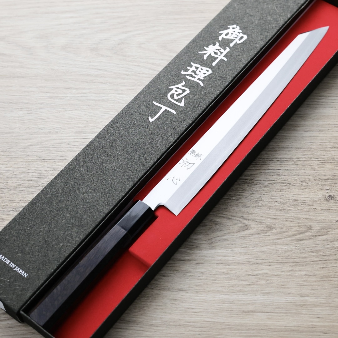 明神利器製作所 初心 切付柳刃 300mm 銀三