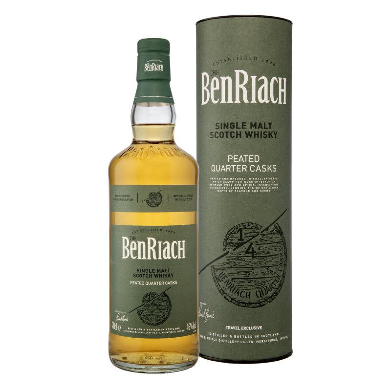 BenRiach Peated Quarter Cask Speyside Single Malt Scotch Whisky 700ml
