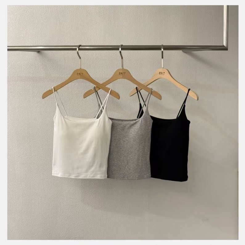 U領彈力bra襯墊背心(特)