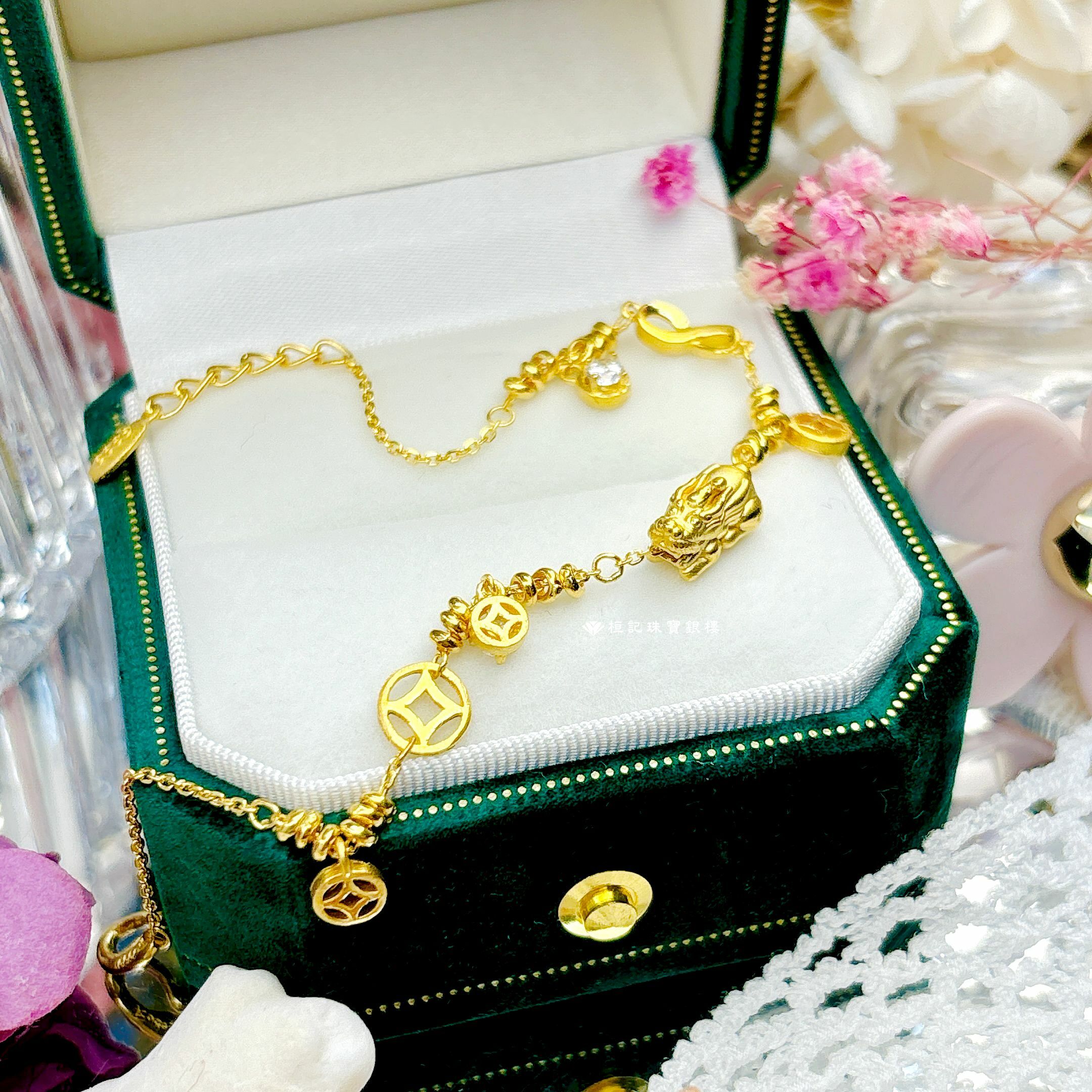 無限賺五錢貔貅 黃金手鍊