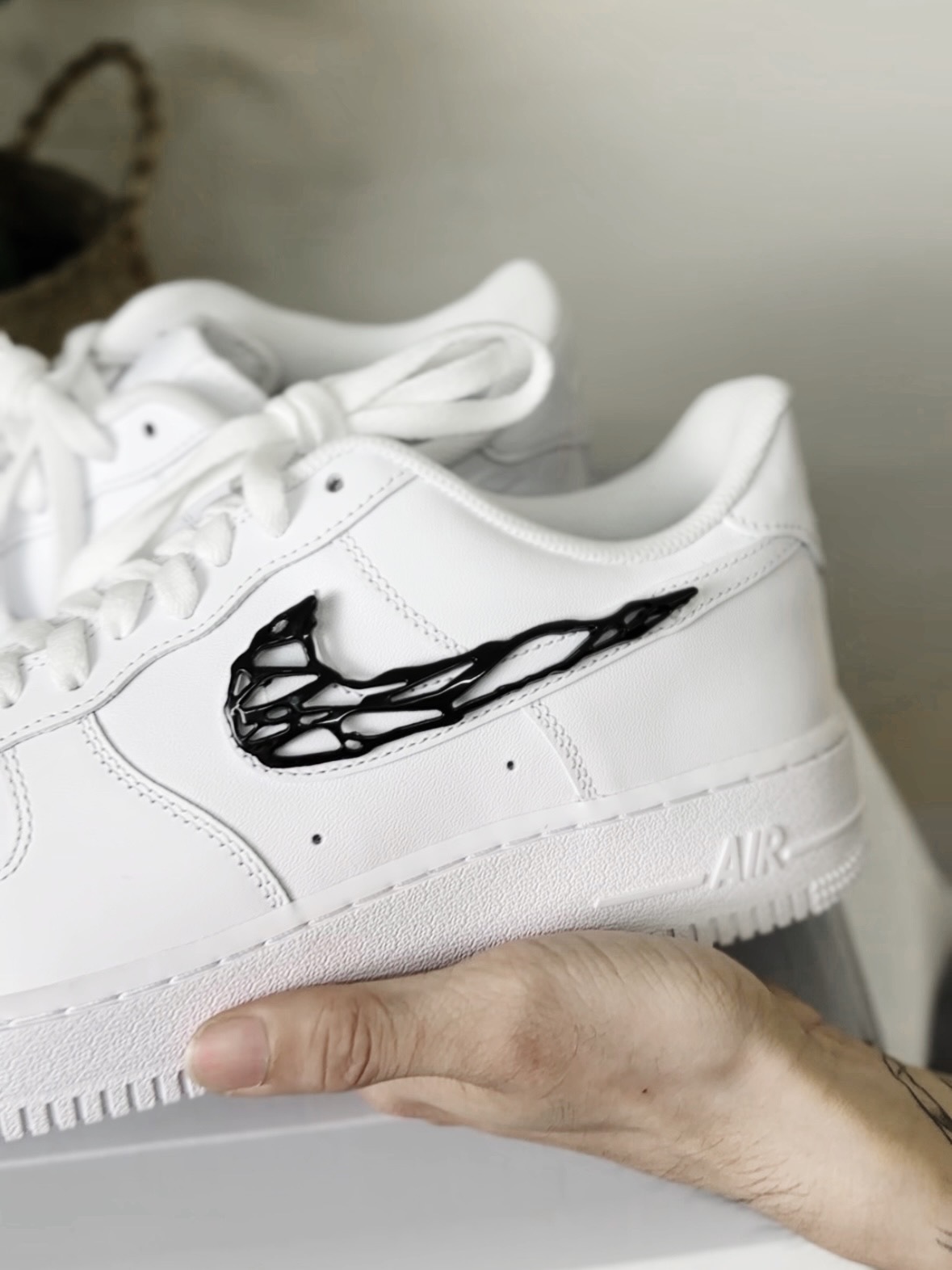 【訂製鞋款】Nike Air Force 1 Low "Liquid Metal Swoosh" WN 金屬液態 液態黑 猛毒 毒液 CW2288888