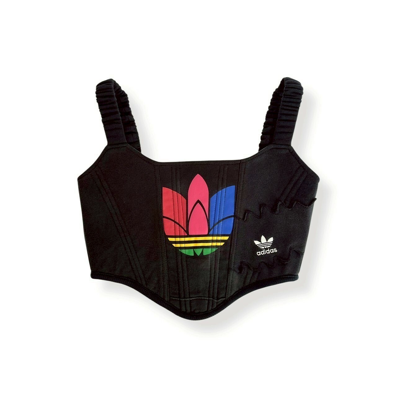 JUSTME - 【售罄】泰國復古Remake 彩色大LOGO馬甲 JM015