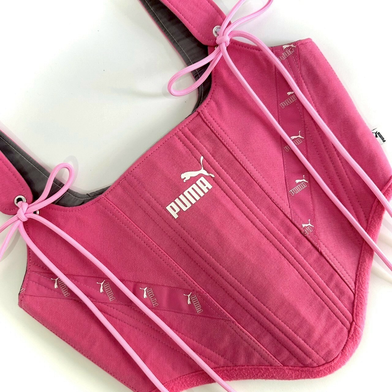 JUSTME - 【現貨一件】泰國復古Remake 併logo帶馬甲 JM017