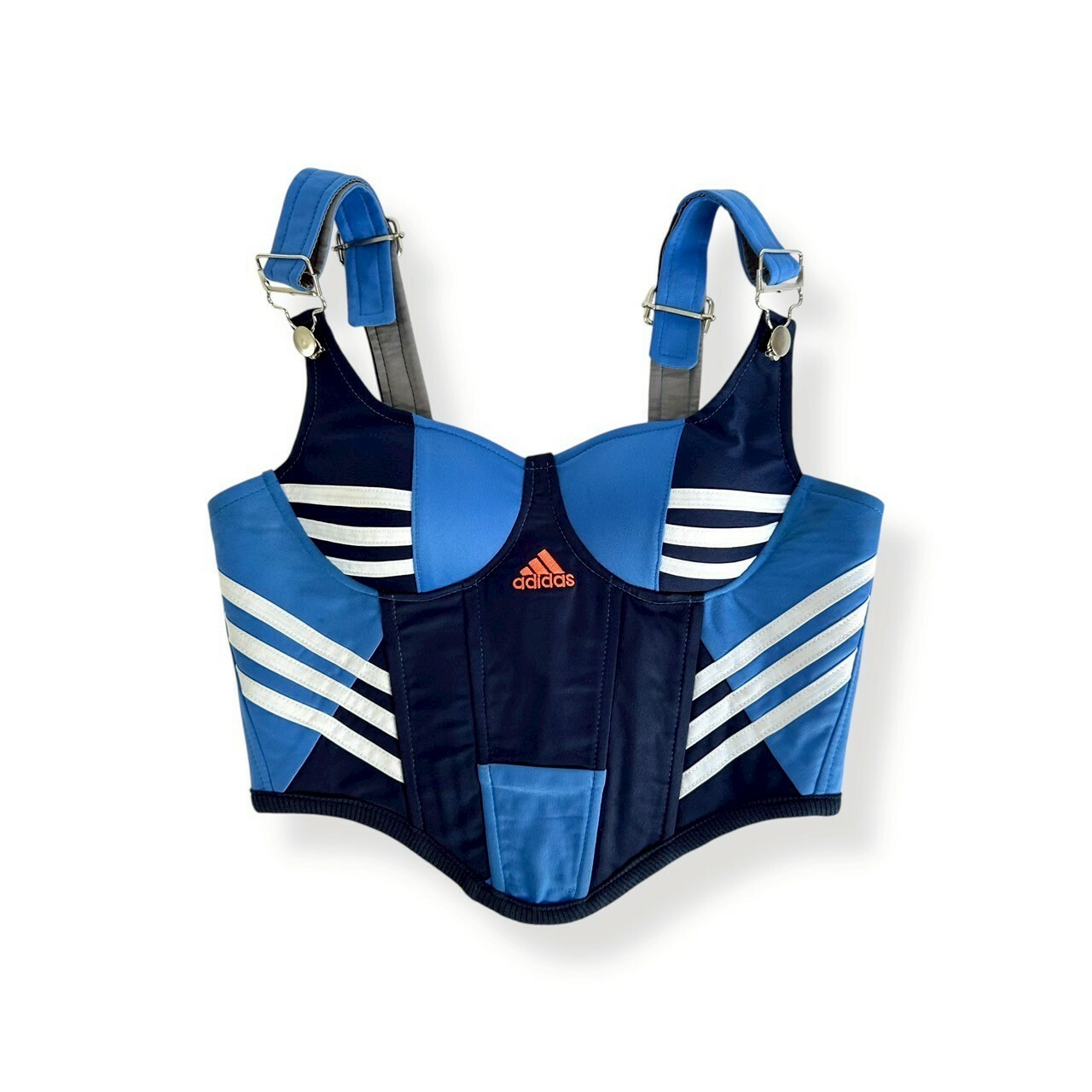 JUSTME - 【售罄】泰國復古Remake 併色間條吊帶背心 (附胸墊) JM020