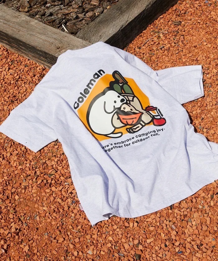 🇯🇵 Coleman x Matsui x FREAK'S STORE gorori 三方聯名 狗狗依偎 印花 短T 短袖 男女 / 預購