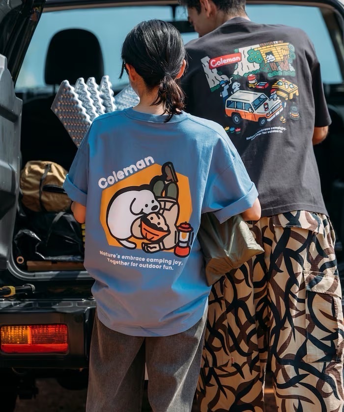 🇯🇵 Coleman x Matsui x FREAK'S STORE gorori 三方聯名 狗狗依偎 印花 短T 短袖 男女 / 預購