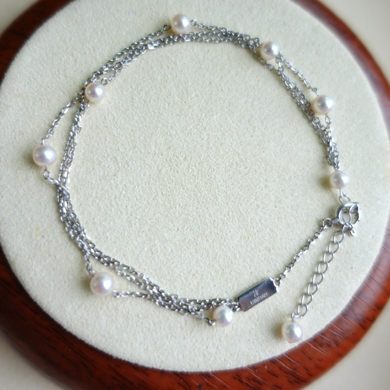 18K Gold baby akoya bracelet