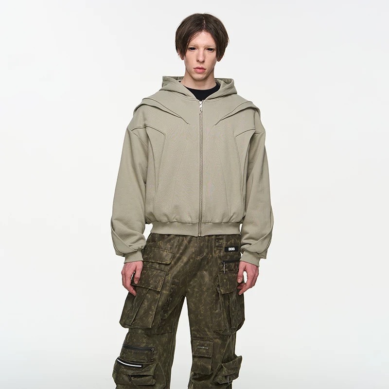 BLINDNOPLAN  多層次感 立體線條 寬鬆外套