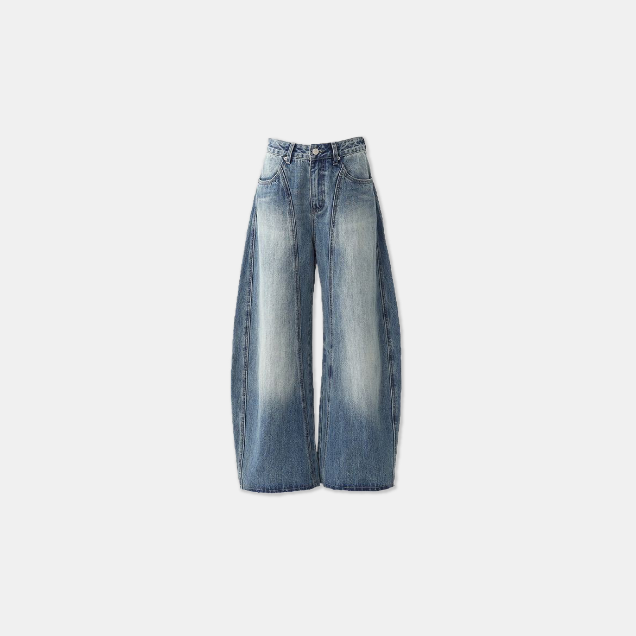 Good Value 流行指標 女款 小眾 彎刀 牛仔褲